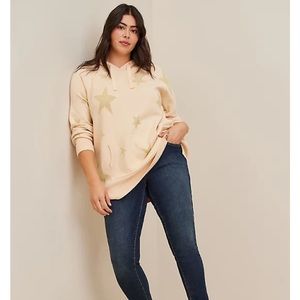 NWT Torrid sz 2x Star Hooded Pull Over Sweater!!